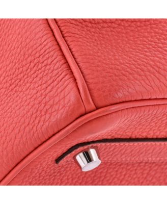 Pre-Owned Hermes Birkin 30 Handbag Red Togo with Palladium Hardware