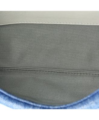 Small 4G Soft Flap Bag Quilted Denim