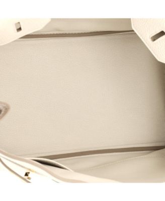 Pre-Owned Hermes Birkin 30 Handbag Light Togo with Gold Hardware