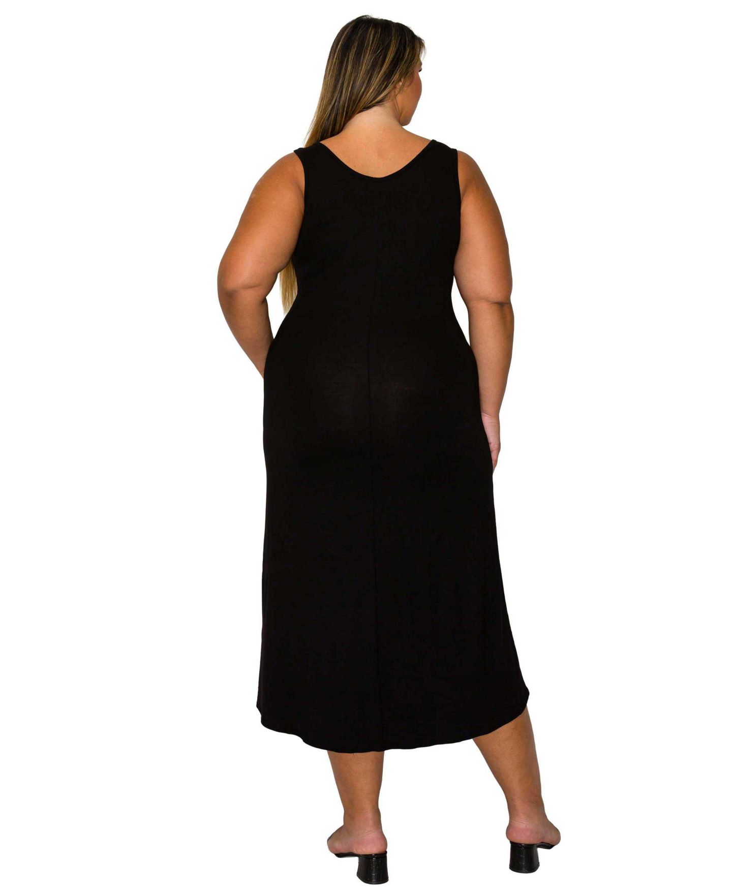 Женское платье L I V D Plus Size Mellie Tank Dress, цвет: Чёрный — фото 2