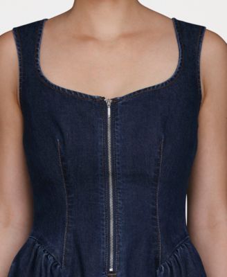 Women's Sweetheart Full Skirt Midi Dress