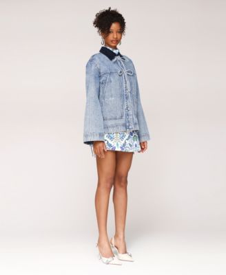 Women's Oversized Patch Pocket Chore Jacket