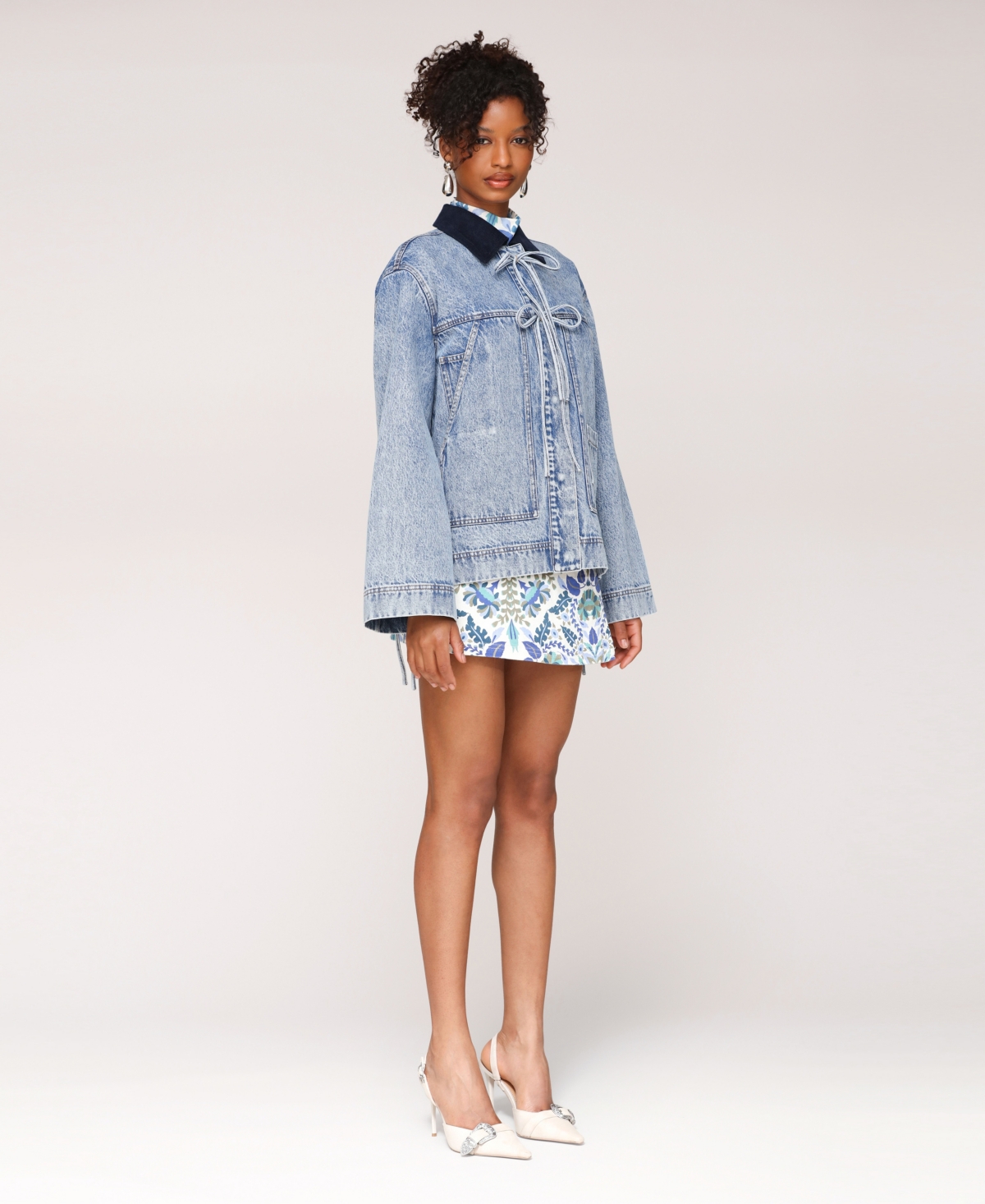 Avec Les Filles Women's Oversized Patch Pocket Chore Jacket