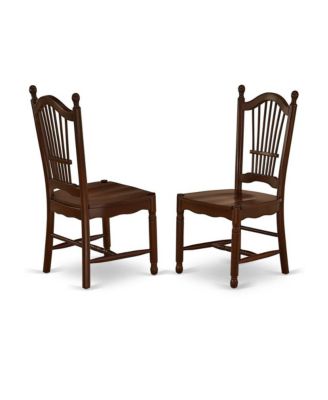 East West Set of 4 Mahogany Furniture Dining Room Set