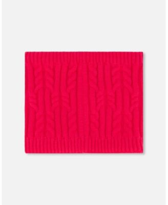 Girl Lined Winter Neckwarmer Flash Coral - Toddler|Child