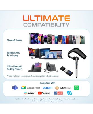 90X Wireless Bluetooth Earpiece with Noise Cancelling Microphone (DBTHEAD90X)