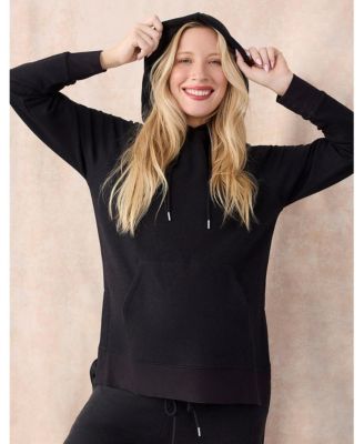 Women's Relaxed Fit Tunic Maternity Hoodie 