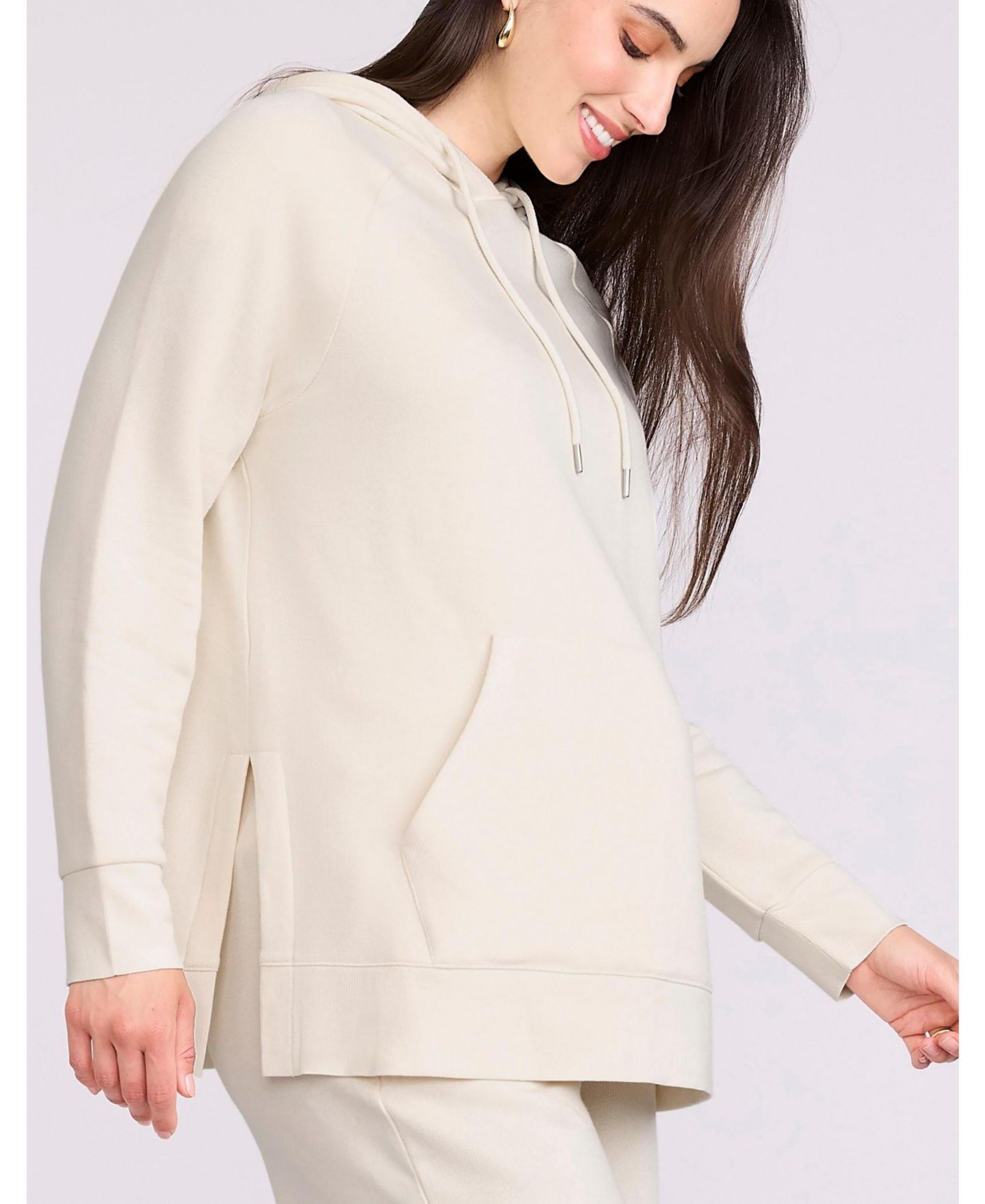 Женское худи Motherhood Maternity Maternity Relaxed Fit - Motherhood, цвет: Состаренный белый — фото 3