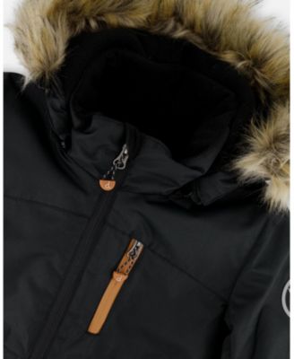 Boy Two-Piece Play Snowsuit with Contrast Jacket Brown Sugar - Toddler|Child