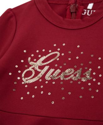 Baby Girls 2-Piece Ponte Long Sleeve Dress and Bloomer Set