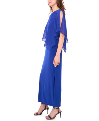 Women's X Back Overlay Maxi Dress