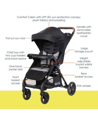 Passport Cargo Travel System (with EZ-Lift PLUS Infant Car Seat) - Black Bamboo