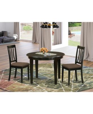 3 PC Kitchen Table set-Small round Table and 2 Kitchen Chairs