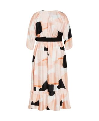 Plus Size Betty Print Midi Dress