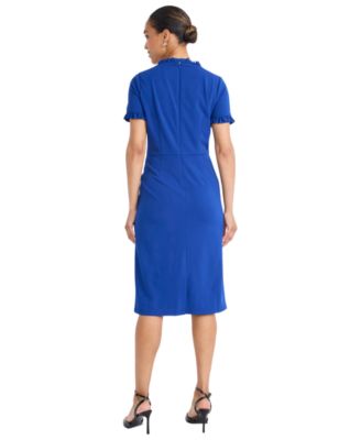 Women's Ruffled-Trim Sheath Dress