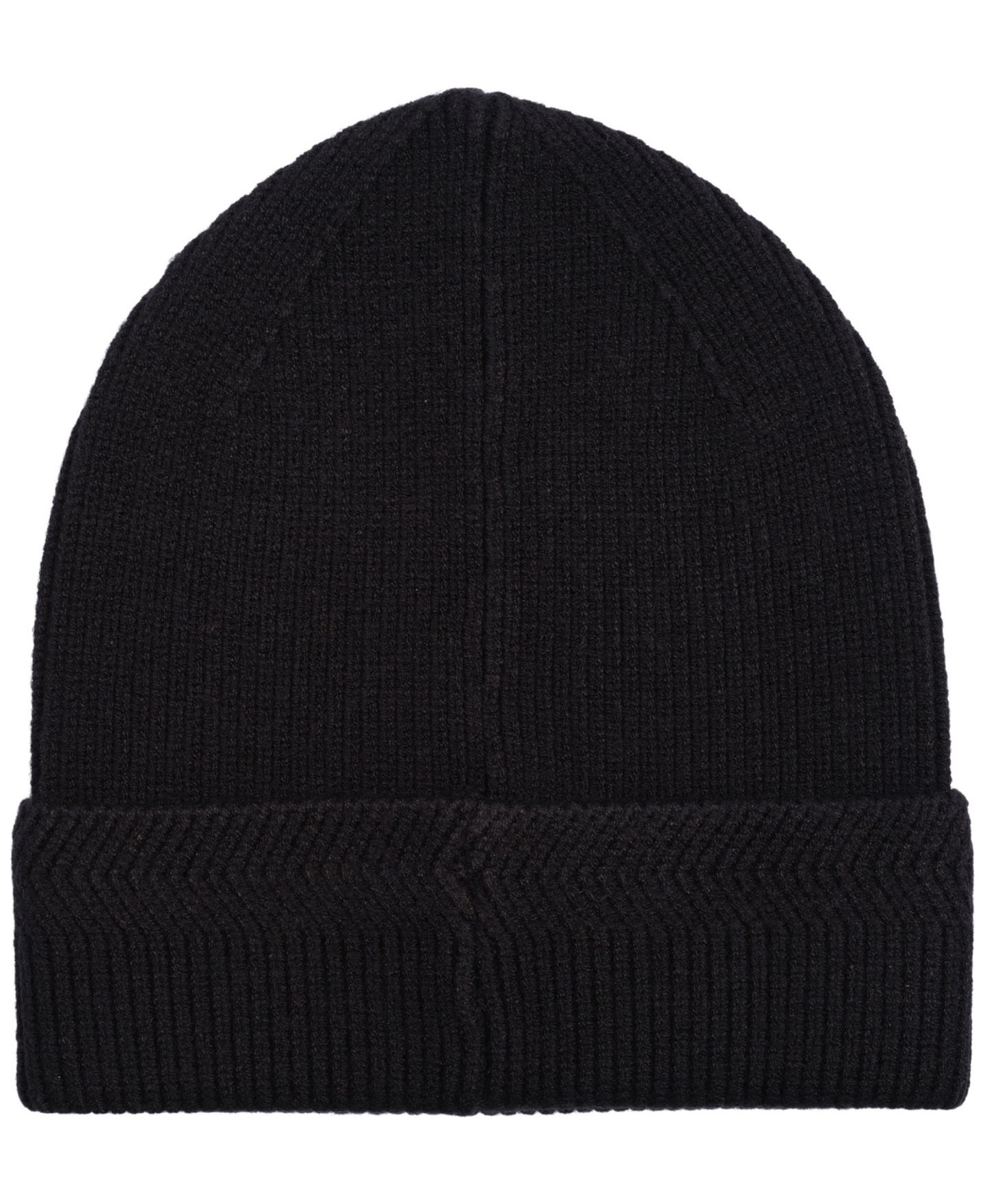 Мужская шапка Alfani Fine Ribbed Beanie, цвет: Чёрный — фото 3