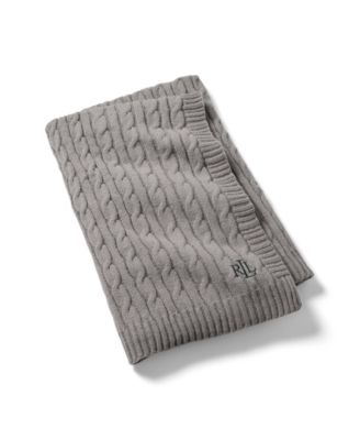 Jamie Cable-Knit Throw, 50" x 60"