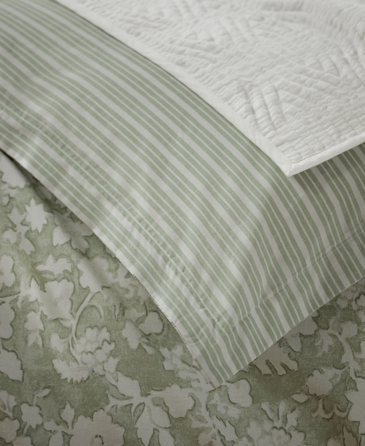Ralph Lauren Heather Reversible 3-pc. Comforter Set, King In Green