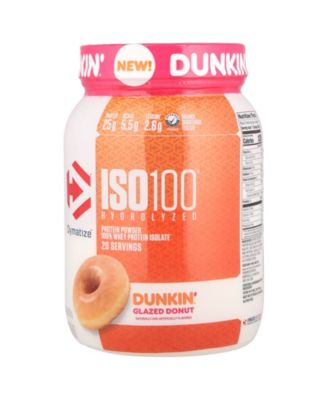 ISO100 Hydrolyzed  100% Whey Protein Isolate  Dunkin Glazed Donut  -  1.34 lb (610