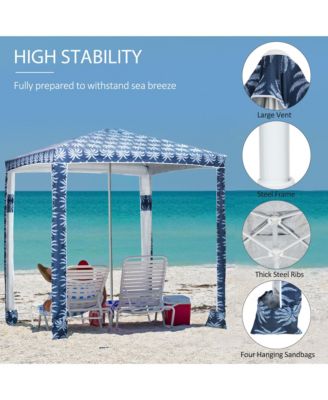 6.5' Weighted Cabana Beach Umbrella w/ bags, Carry Bag,