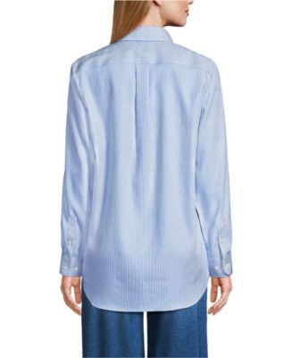 Women's No Iron Pinpoint Relaxed Fit Shirt