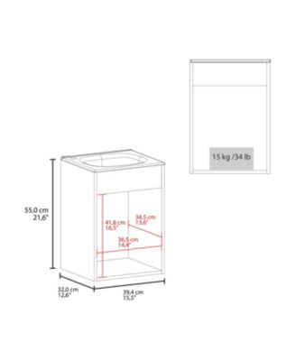 Nelson Bathroom Floating Vanity, Wenge