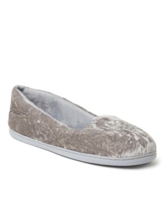 Womens Rebecca Microfiber Velour Closed Back House Slipper