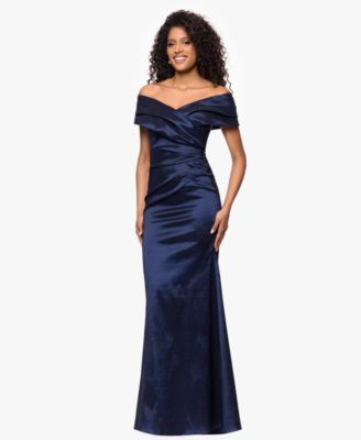 Women's Taffeta Off-The-Shoulder Dress
