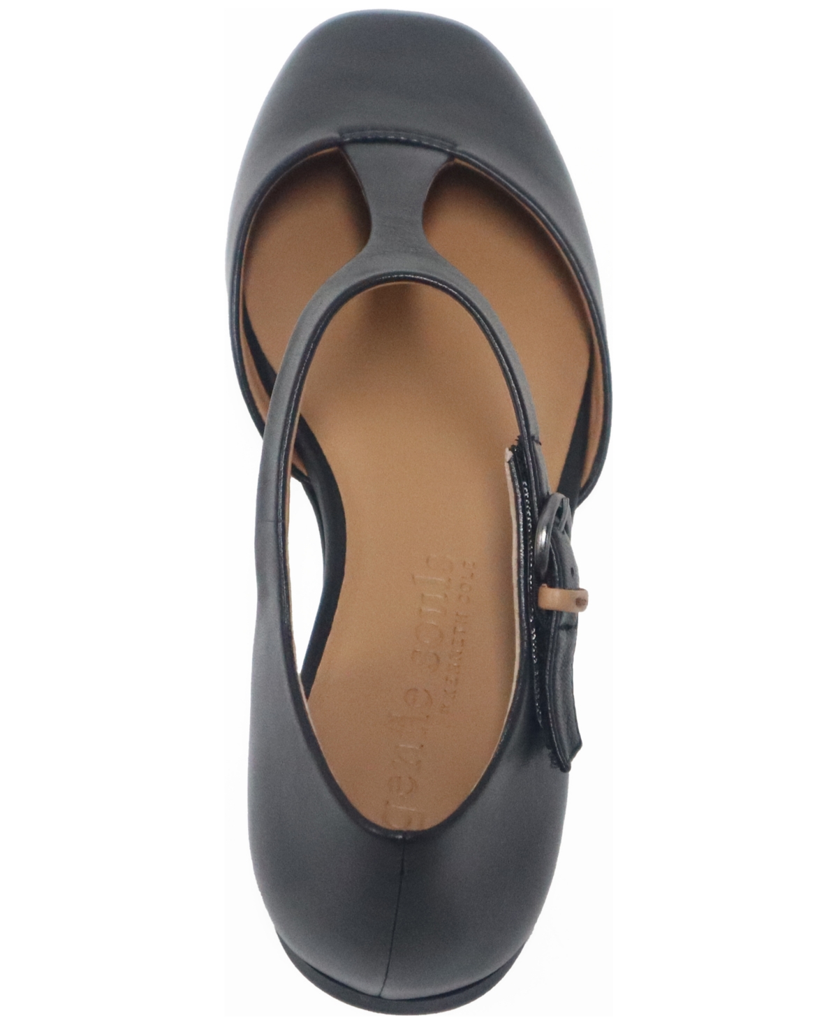 Gentle Souls Wyatt T-strap Flat In Black