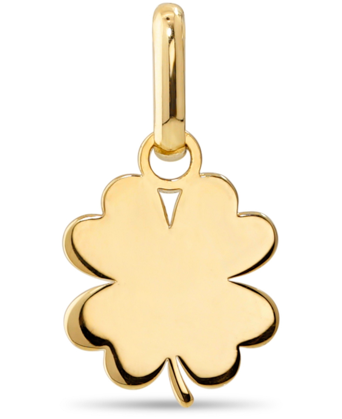 Clover Charm in 14K Gold, approx. 0.8 grams. - Gold
