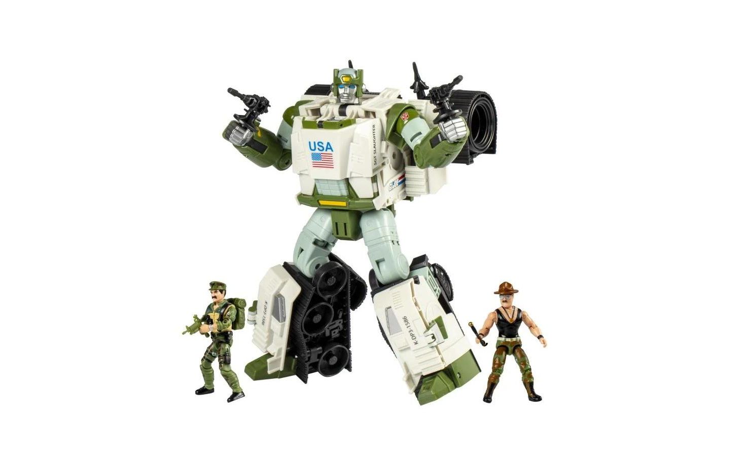 Детские фигурки Transformers Autobot Kup G.I. Joe Triple T 9" 3-Piece Action Figure Set, Ages 8+ — фото 1