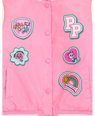 Toddler Girls Varsity Bomber Jacket to