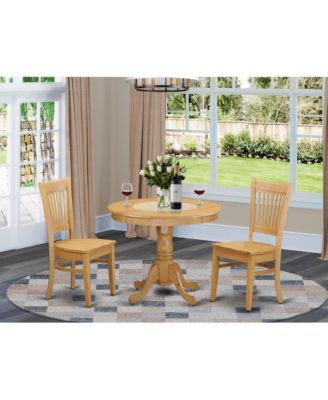 3 PC Small Dining Table And 2 Kitchen Chair Small Kitchen Table Set