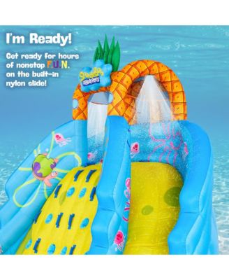 SpongeBob Ultra Climber Inflatable Water Slide with Climbing Wall, Two Slides & More
