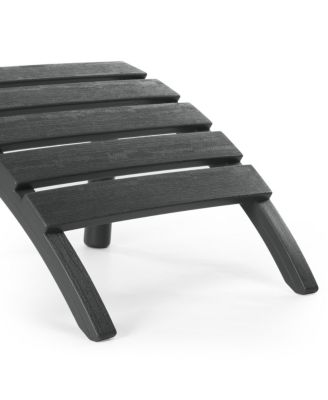 Outdoor Patio HDPE Adirondack Ottoman Footrest