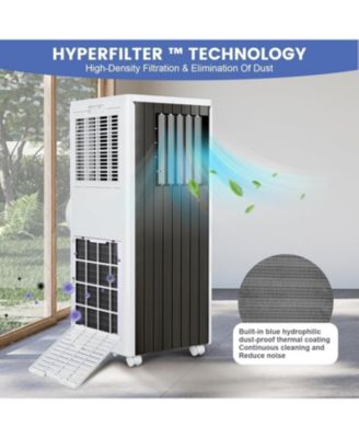 8,000 BTU – 3-in-1 Portable Air Conditioner with Dehumidifier & Fan, Cools Up to 350 Sq.Ft, Includes Vent Kit – Bedroom/RV/Apartment Use