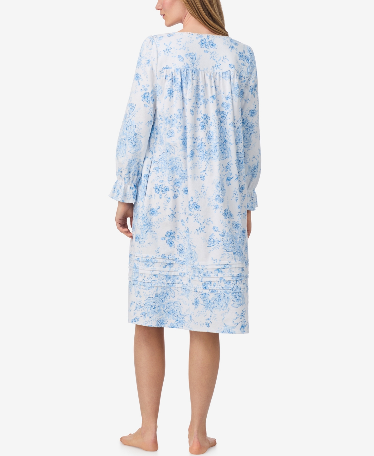 Eileen West Women's Long Sleeve Waltz Nightgown In Blue