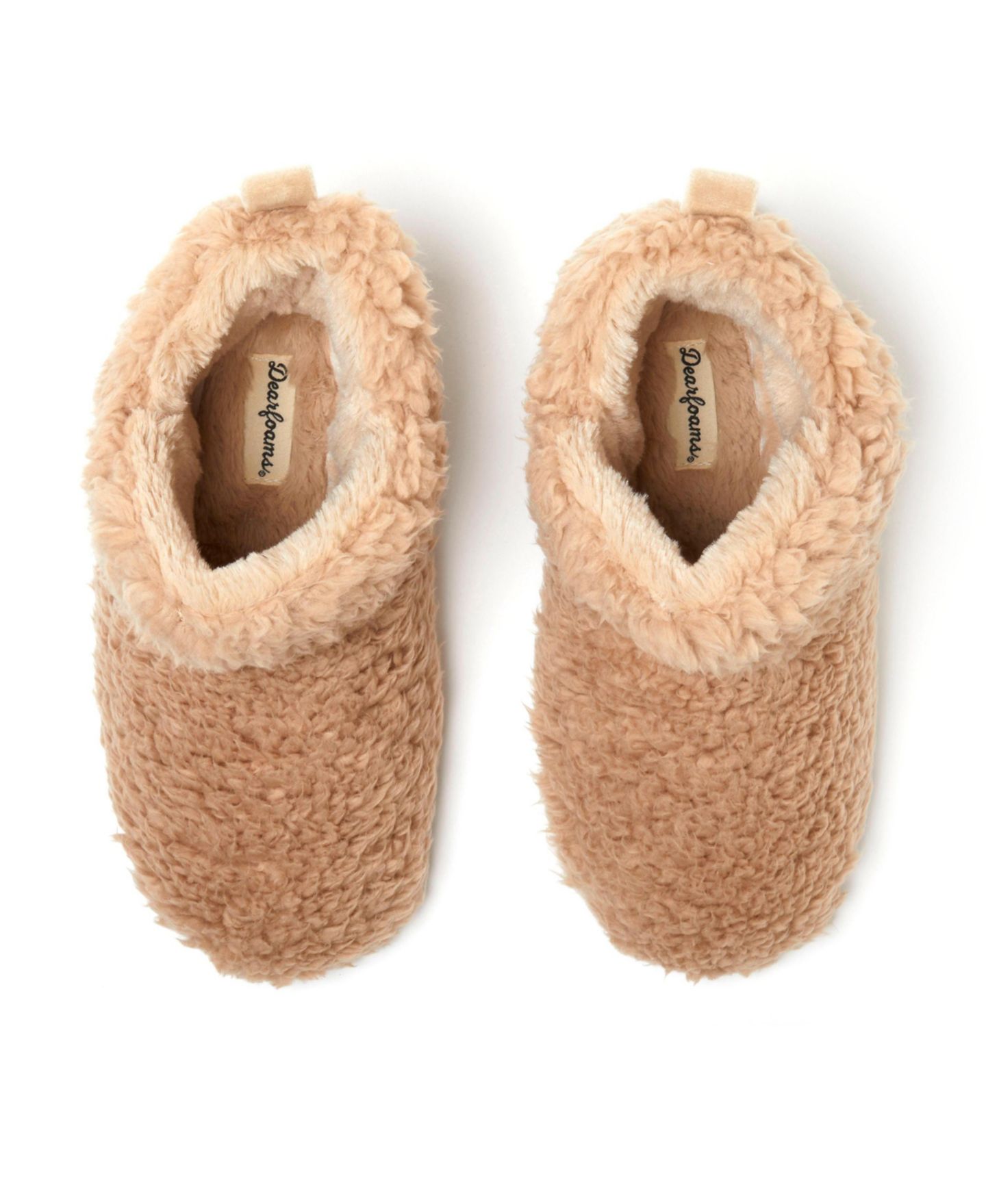 Женские тапочки Dearfoams Chelsea Shaggy Pile Bootie Fuzzy House Slipper, цвет: Латте — фото 4