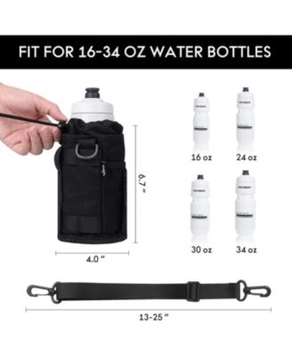 Bike Cup Holder, Water Bottle Holder with Mesh Pockets for Cruiser, Scooter, Mountain, Road Bike, Wheelchair