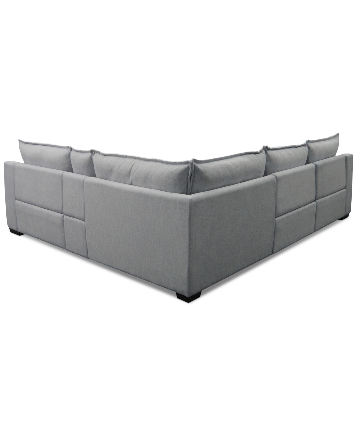 Macy's Borsi 5-pc. Sectional With 3 Power Recliners & 1 Console, Exclusive At  In Gray