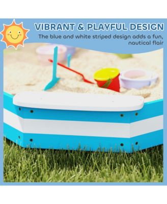 Kids box, Wooden Pit w/ 4 Corner Seats, Bottom Liner