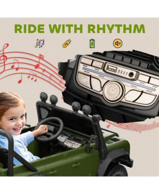 Kids Electric Car, Land Rover Licensed Off-Road Ride On Car,