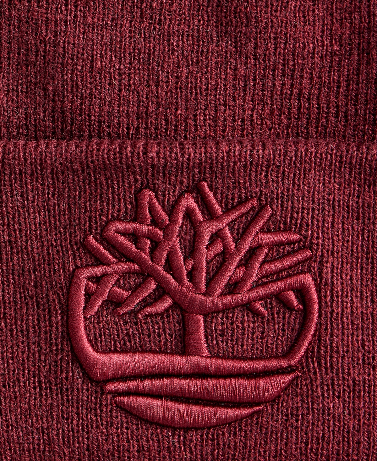 Timberland Men's Tonal 3D Embroidered Beanie Hat