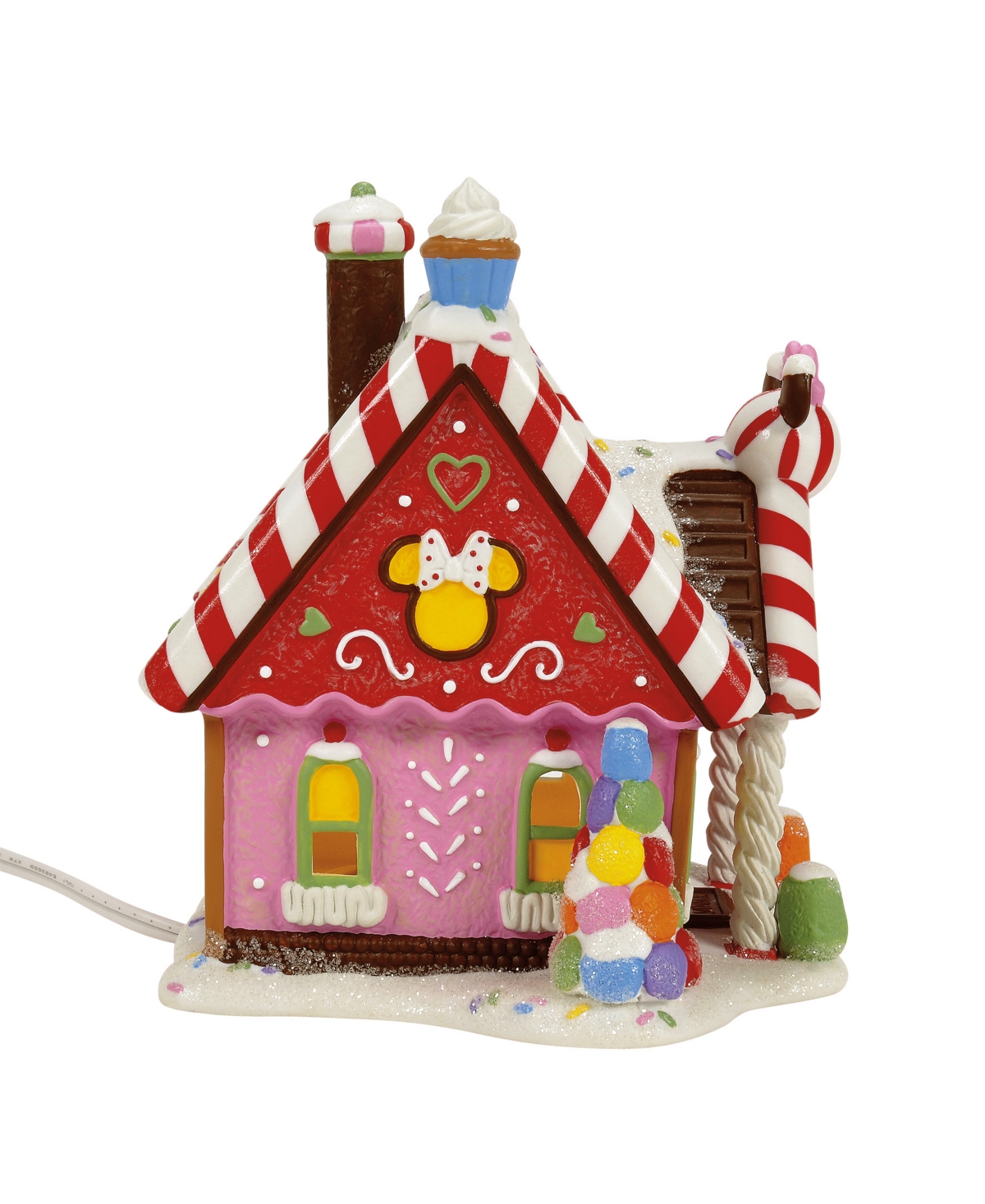 Department Five Minnie's Peppermint Villa Lit Building In Red