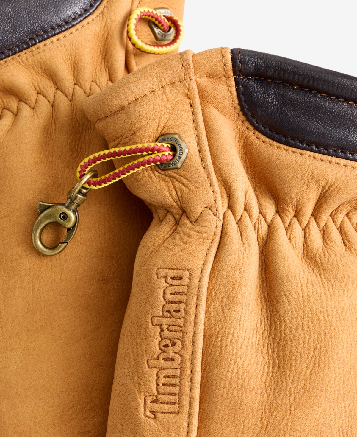 Timberland Men's Winter Hill Nubuck Leather Gloves In Yellow