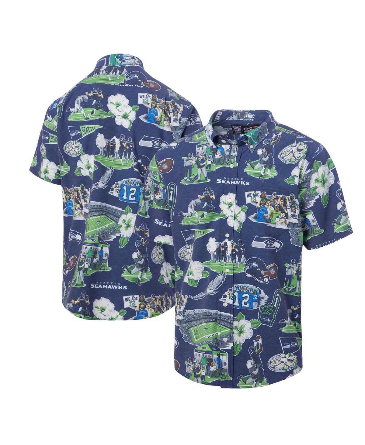 Reyn Spooner Men's Navy Dallas Cowboys Scenic Button-down Shirt In Blue