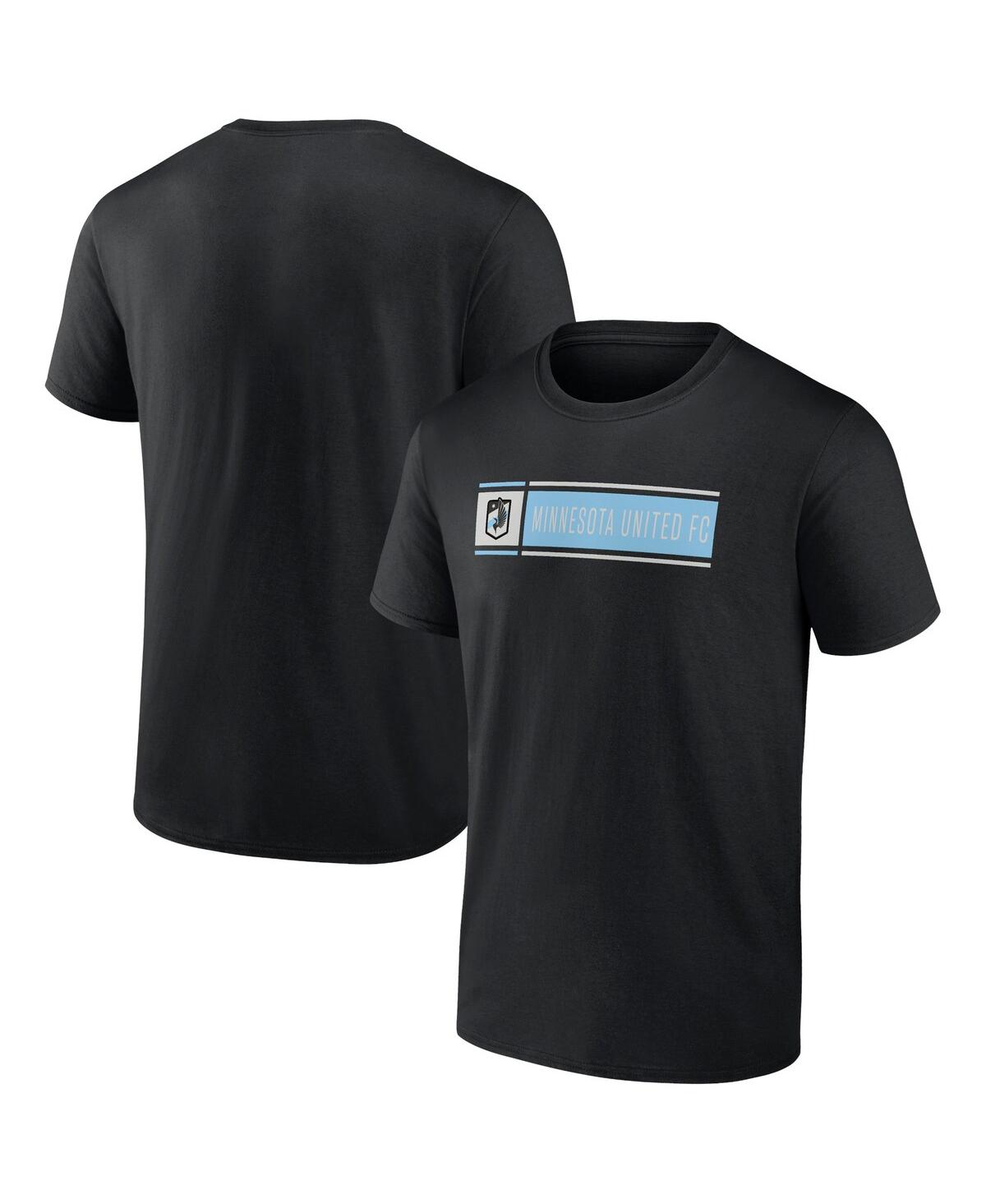 Fanatics Men's Black Minnesota United Fc Block T-shirt In Black