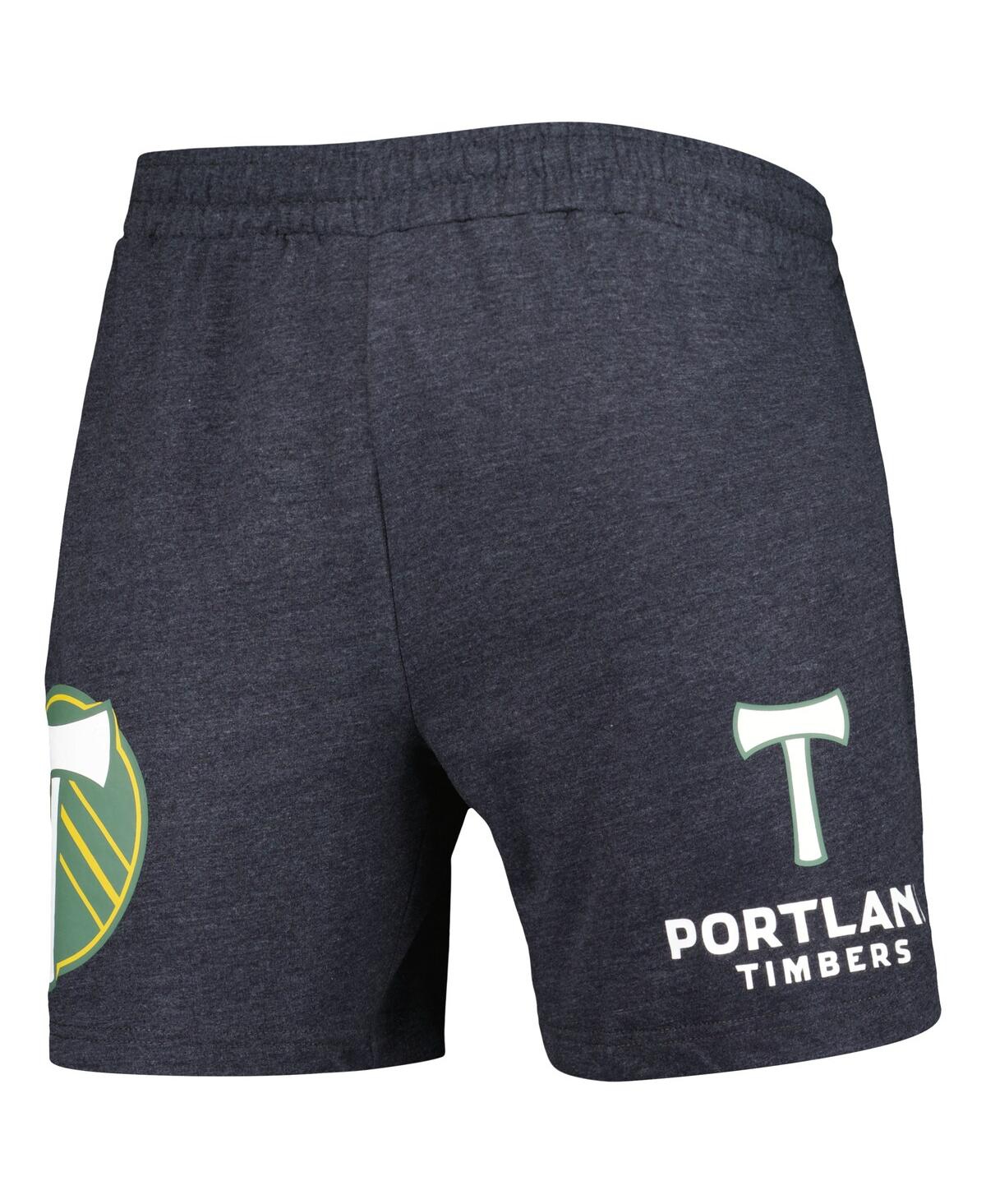 Concepts Sport Men's Charcoal Portland Timbers Multi-logo Shorts In Gray