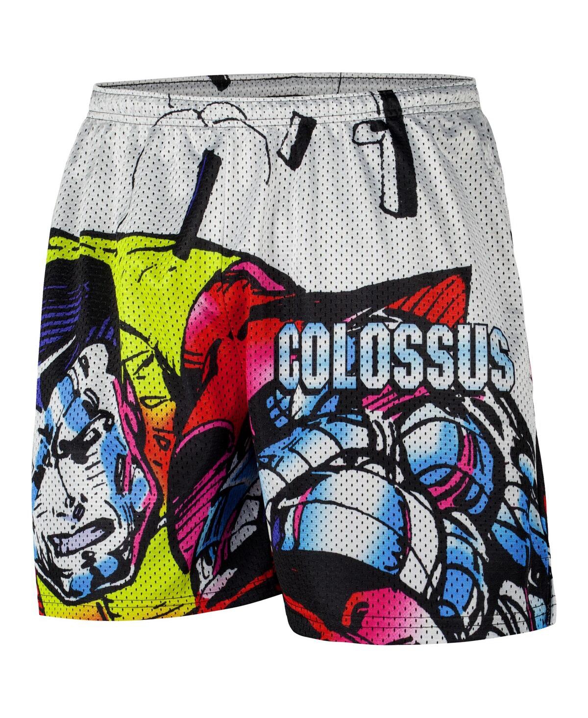 Chalk Line Men's Red X-men Colossus Retro Shorts In White