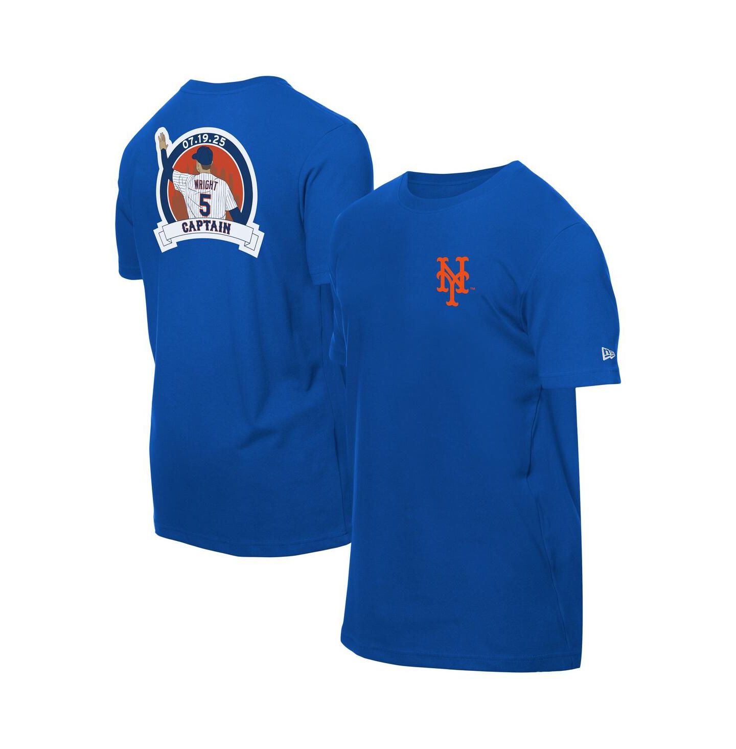 Мужская футболка New Era David Wright Royal New York Mets Retired Player Graphic — фото 1